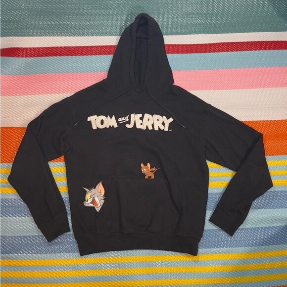 Gildan Other - Warner Bros Tom and Jerry Black White Sweatshirt Hoodie Men’s Size Small